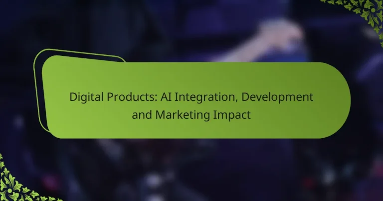 Digital Products: AI Integration, Development and Marketing Impact